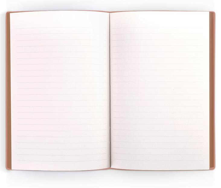 Блокнот Deli 22284BROWN 210х143мм искусст. кожа 96л коричневый фото 3