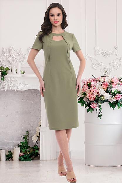 Платье Грация (олива) опт фото 1