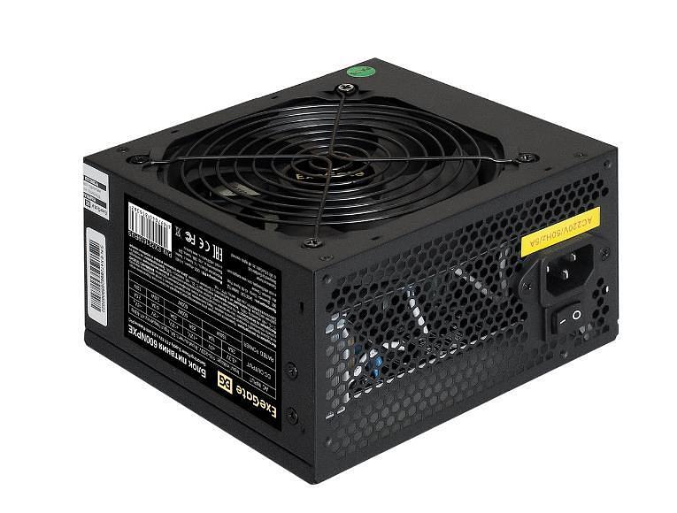 Exegate EX220360RUS Блок питания 700W Exegate 700NPXE(+PFC), black, 12cm fan, 24p+(4+4)p, 6/8p PCI-E, 4*SATA, 3*IDE, FDD фото 1