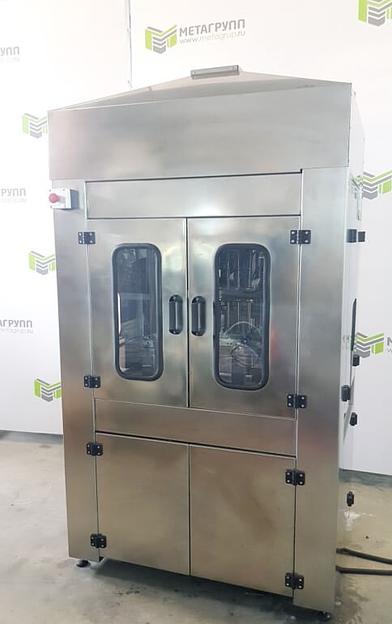 Автомат розлива пищевых и не пищевых жидкостей в тару 0,3 – 5,0 л АР-600Г-МГ (6 голов, по времени переливом, с герметизацией, со смещением) фото 1