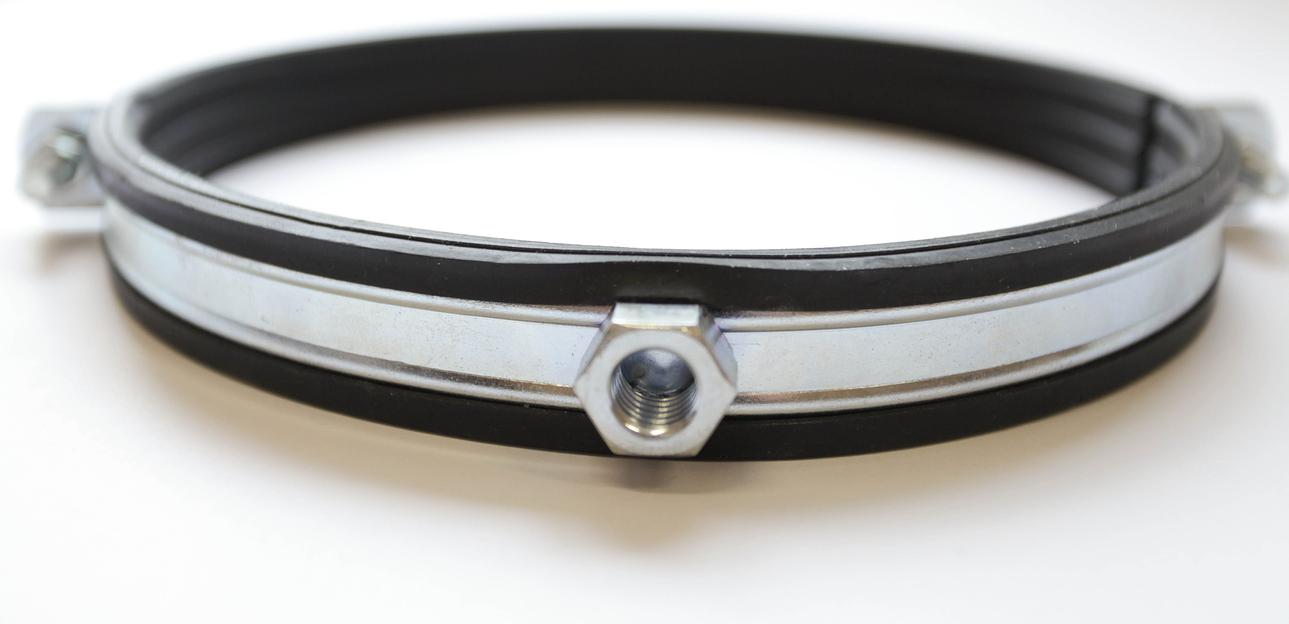 Хомут для воздуховода  280 мм с уплотнением фото 1