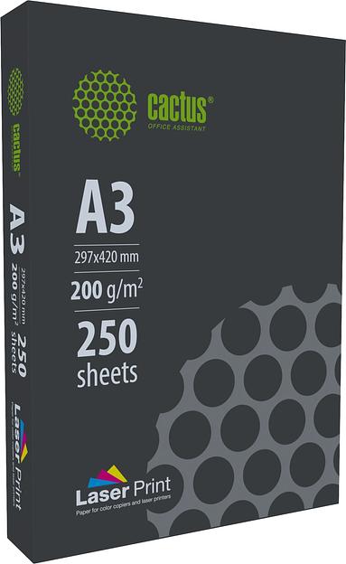 Бумага Cactus CS-LPA3200250 A3/200г/м2/250л./белый для лазерной печати фото 1