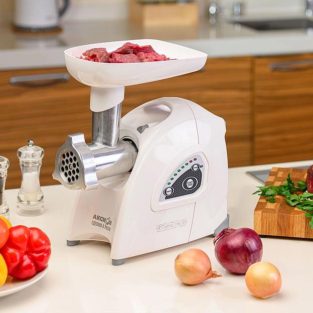 Мясорубка Аксион М42.03 1700Вт белый фото 4