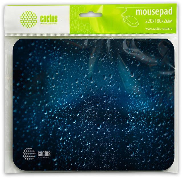 Коврик для мыши Cactus Water Drops 220x180x2мм (CS-MPС-P05XS) фото 2