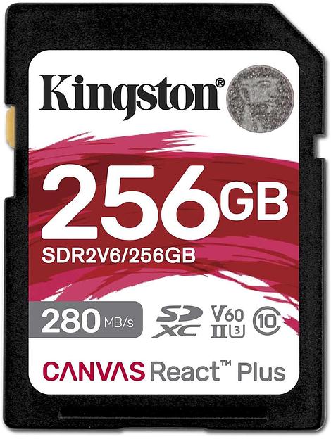 Флеш карта SDXC 256GB Kingston SDR2V6/256GB Canvas React Plus w/o adapter фото 1