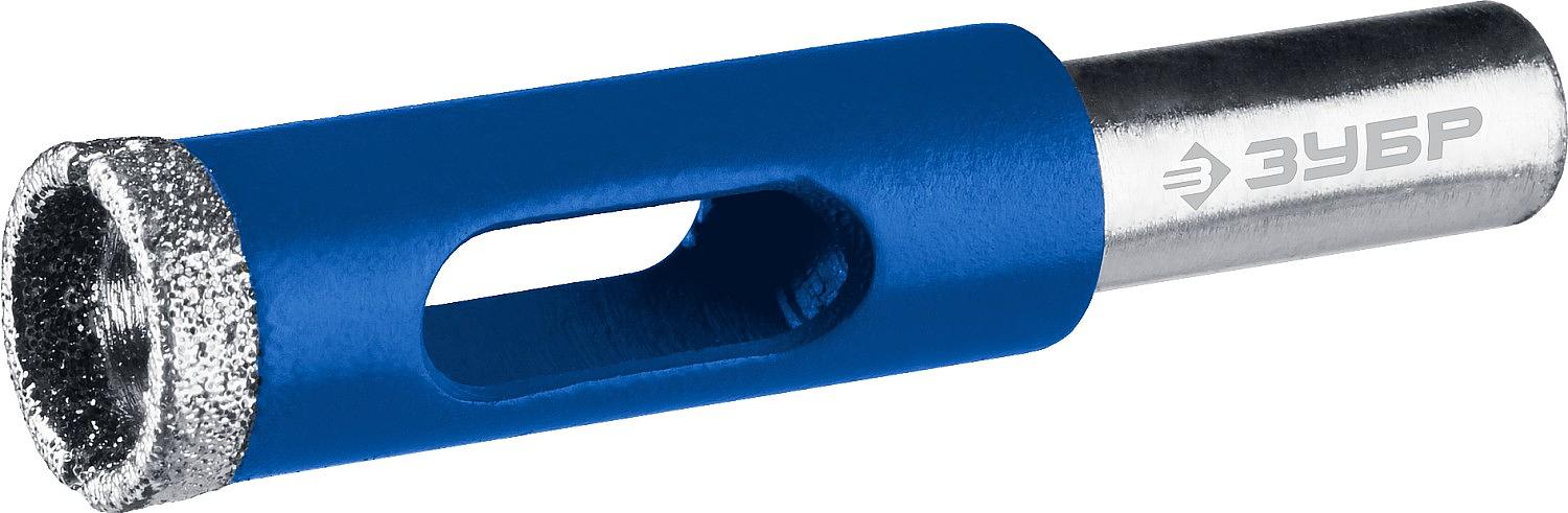 Сверло алмазное трубчатое для дрели d 6 мм по керамике и стеклу, Р60, трехгр хвостовик, Профессионал фото 1