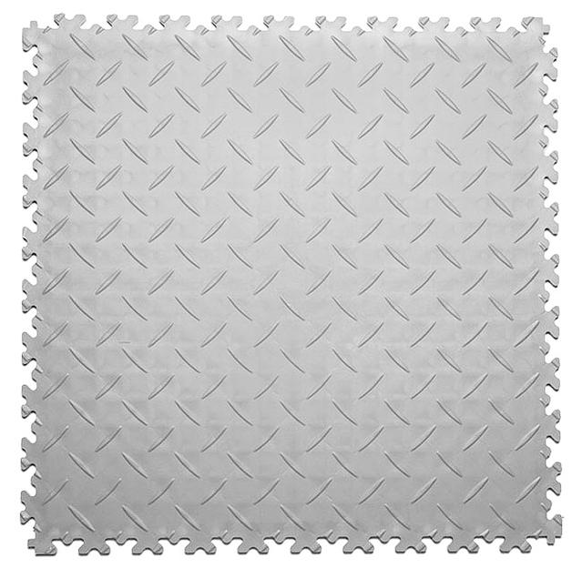 Sold Diamond - универсальное пвх покрытие , Цвет Серый RAL 7035, Толщина модуля 7 мм. фото 1