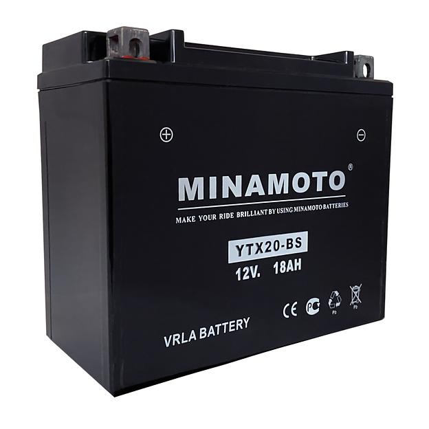 Мотоаккумулятор YTX20-BS ОПТ фото 1