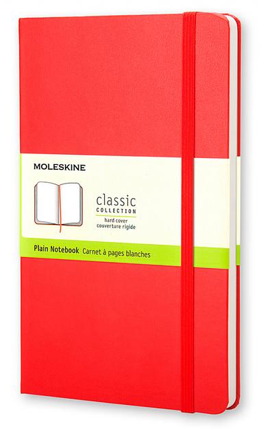 Блокнот Moleskine CLASSIC QP012R Pocket 90x140мм 192стр. нелинованный твердая обложка красный фото 1