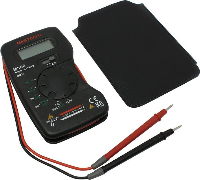 Мультиметр Mastech M300 цифровой черный/красный (13-2006) фото 1