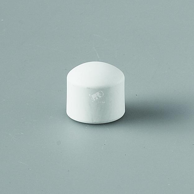 Заглушка 40 полипропиленовая PPR белая фото 1