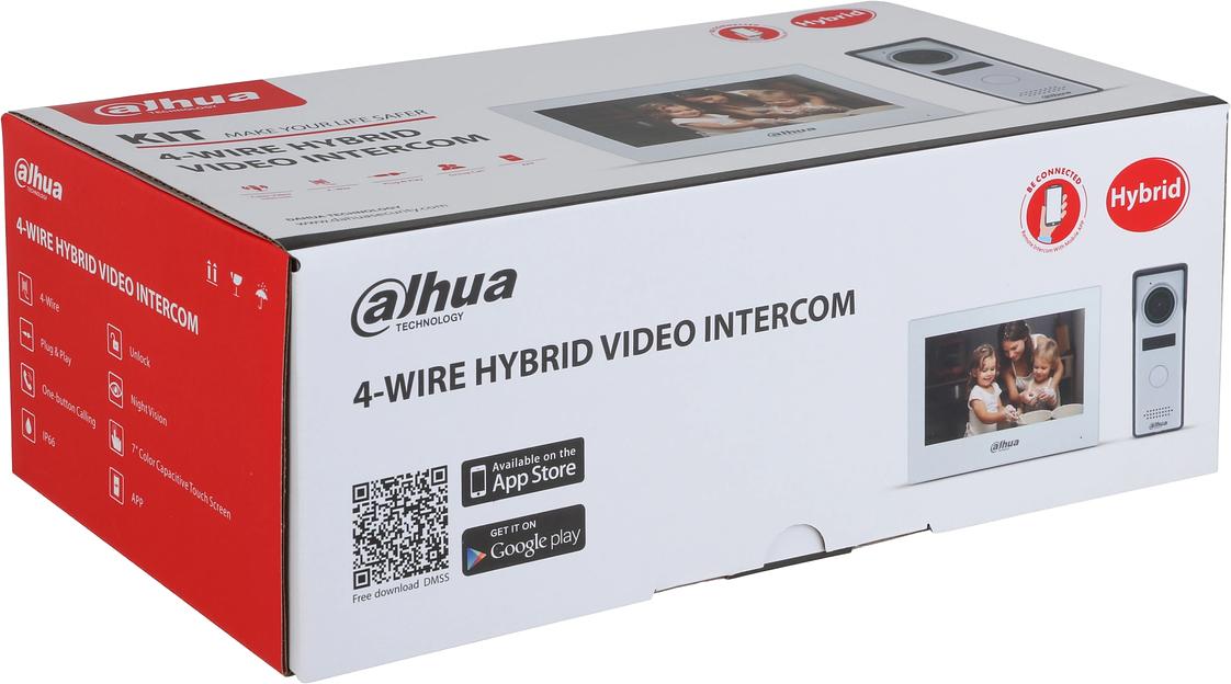 Комплект домофона Dahua DHI-KTH01 белый фото 2