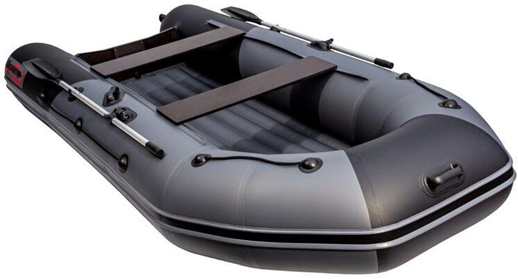 Лодка Таймень NX 3600 НДНД PRO, 3600*1680*465 мм., цвет: графит-черный фото 2
