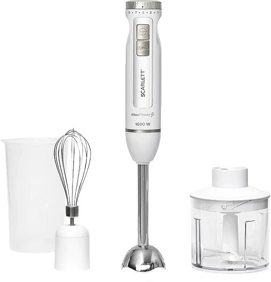 Блендер погружной Scarlett SC-HB42F29 1600Вт белый/серебристый фото 1