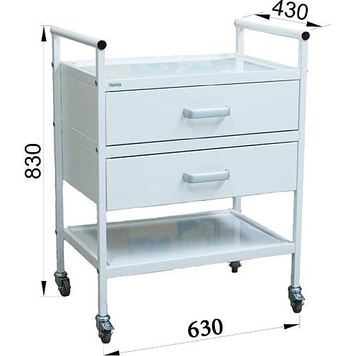 Стол манипуляционный (процедурный) с выдвижными ящиками серия «Эконом» Э-047/2-СПЭ фото 2