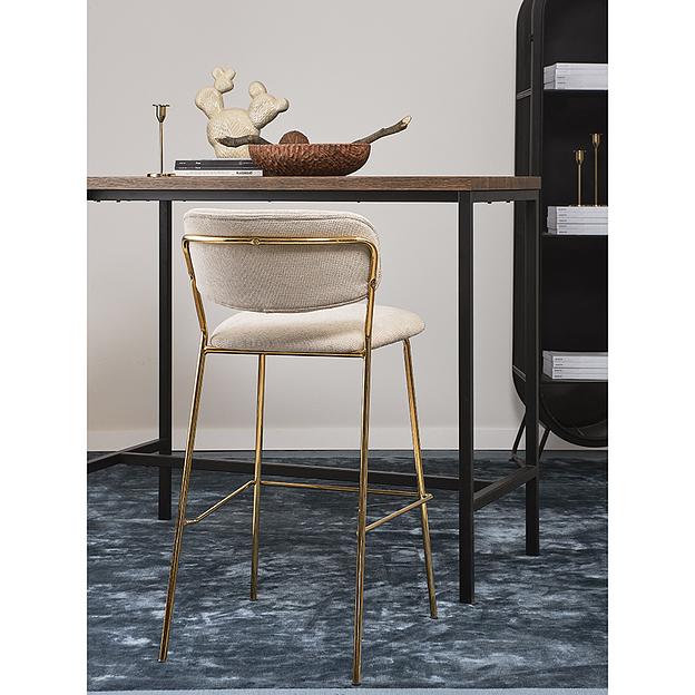 Стул барный Eirill, шенилл, серый фото 8