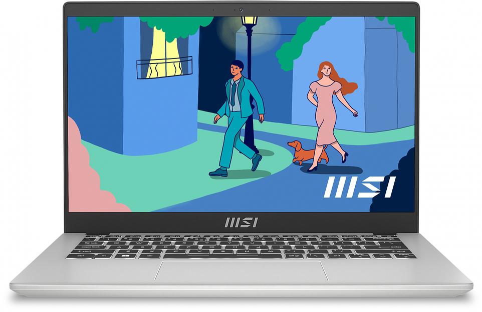 MSI Modern 14 C12MO-690RU [9S7-14J111-690] Silver 14" {FHD i3 1215U/8Gb/SSD256Gb/UHD/Win11 Pro} фото 1