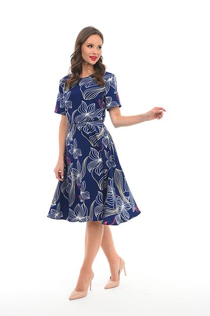 Платье Лия (электрик) опт фото 1