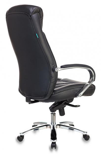 Кресло руководителя Бюрократ T-9922SL черный кожа крестовина металл хром фото 4