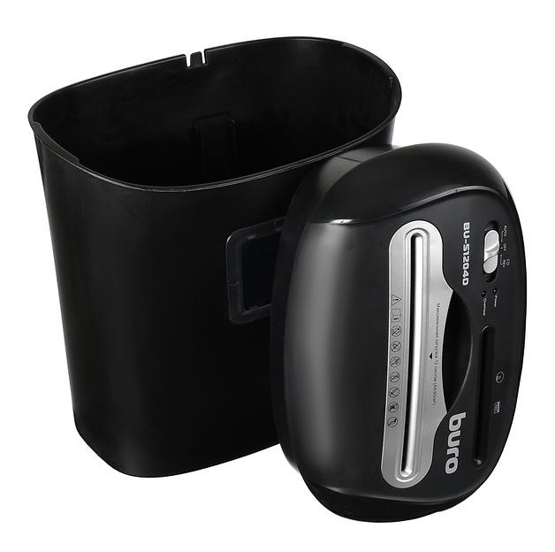 Шредер Buro Office BU-S1204D (секр.P-4) фрагменты 12лист. 21лтр. пл.карты CD фото 6