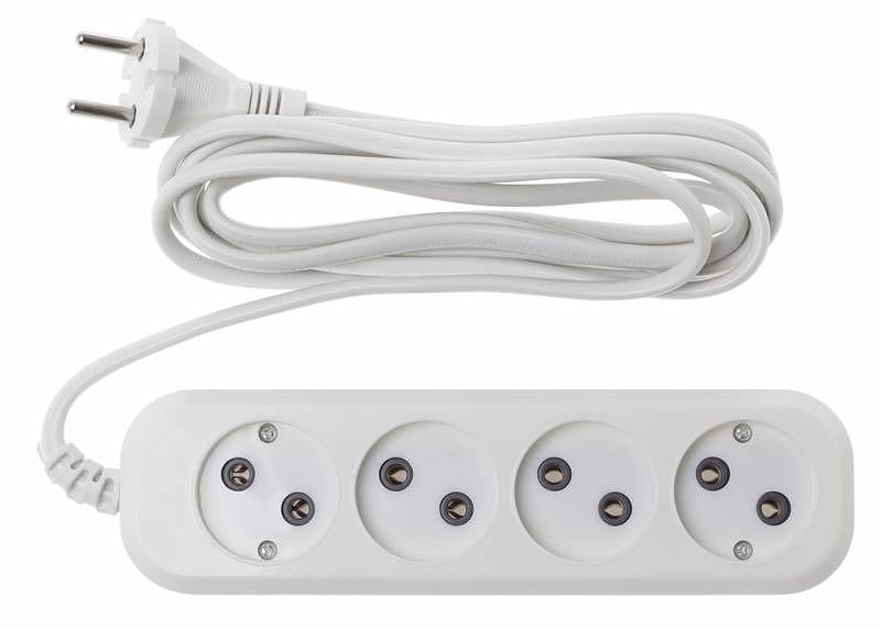 Сетевой удлинитель Buro BU-PSL4.3/W 3м (4 розетки) белый (пакет ПЭ) фото 2