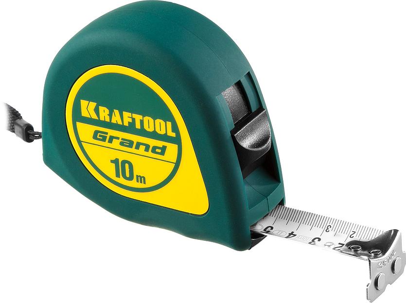 KRAFTOOL Grand, 10 м х 25 мм, рулетка (34022-10-25) фото 1