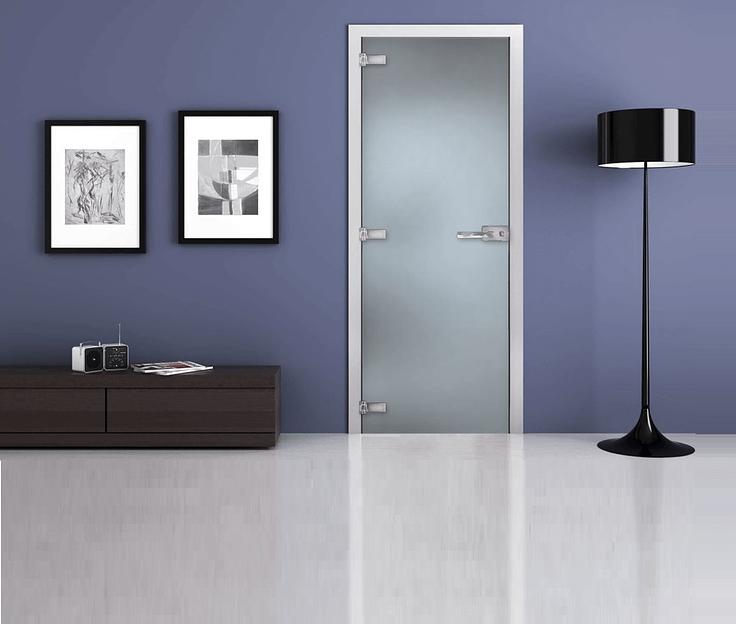 Стеклянная межкомнатная дверь с матовым полотном 2000х600 опт фото 1