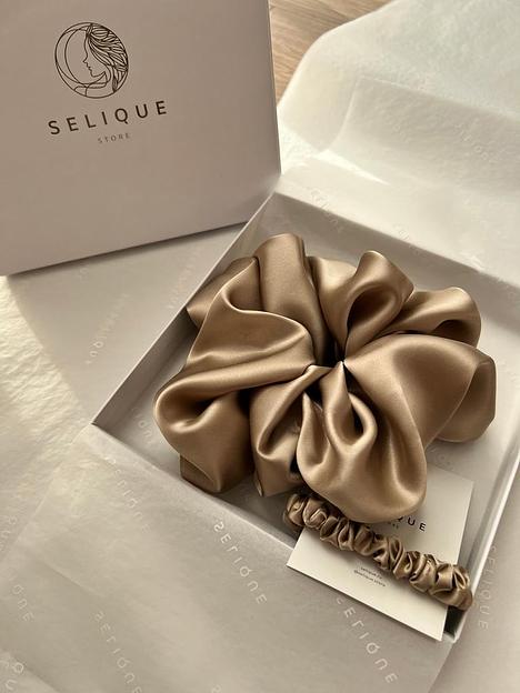 Набор шёлковых резинок Grande Amore «Cappuccino» ОПТ фото 5