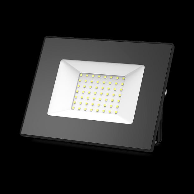 GAUSS 613100350 Прожектор светодиодный LED 50W 3500lm IP65 6500К черный 1/40 фото 1