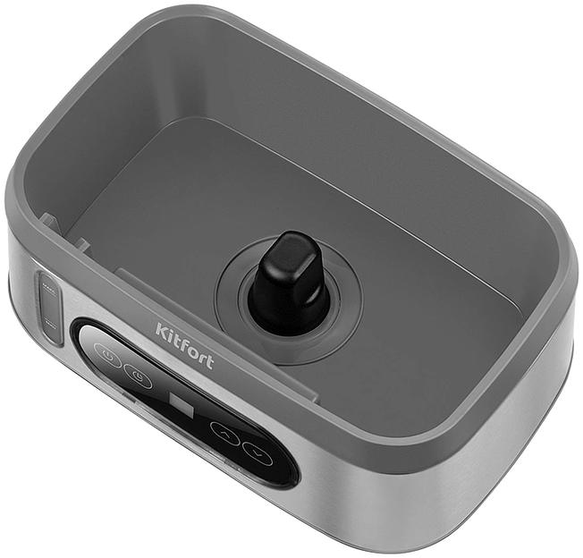 Пароварка Kitfort КТ-6280 3ярус. 1050Вт серый/серебристый фото 4