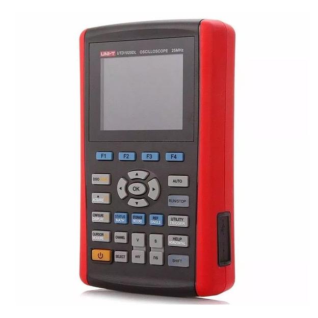 Осциллографы UNI-T Портативный осциллограф UTD1025DL, 2 канала, 25 МГц, 250 МВыб/с фото 1