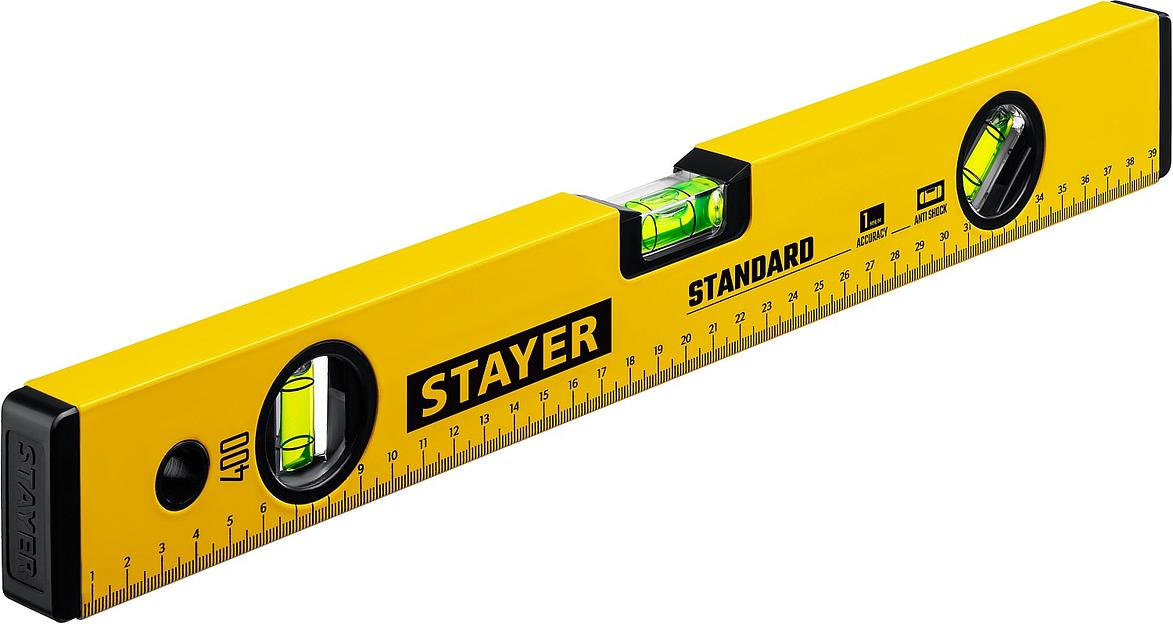 STAYER STANDARD, 400 мм, с линейкой, уровень (3460-040) фото 1