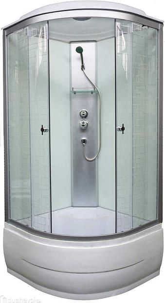 Душевая кабина Aquapulse 4002D 90x90 sguare white фото 1