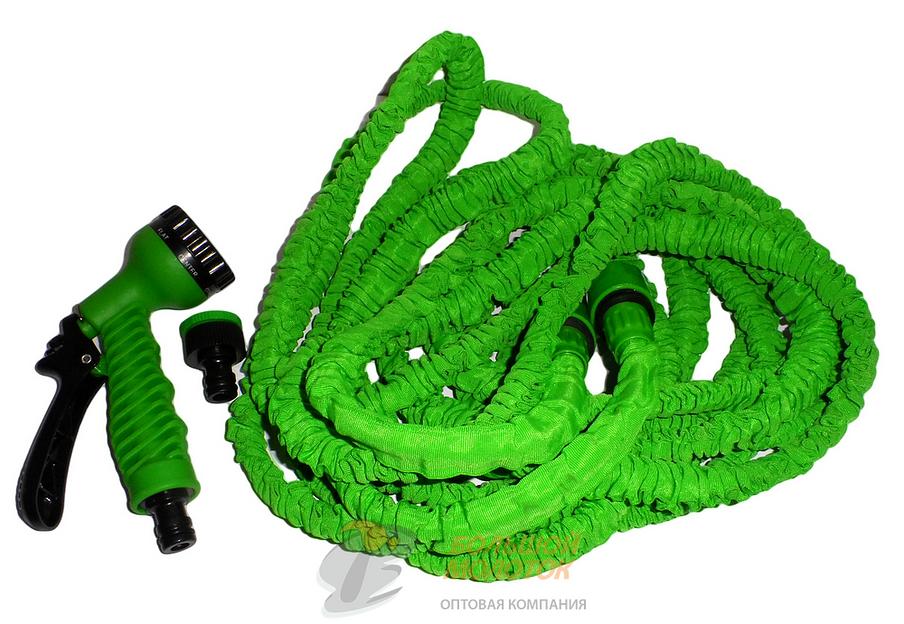 Чудо шланг поливочный 3Х с распылителем 7,5-22,5 метров /40-45-50 шт фото 1