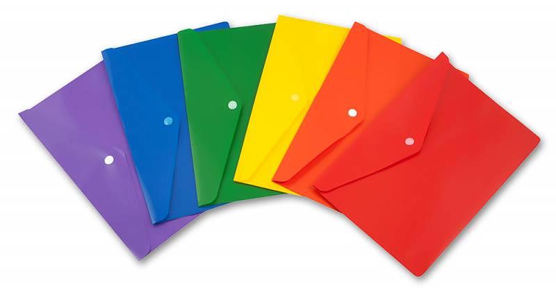 Конверт на кнопке Бюрократ -PK803ANGRN A4 непрозрачный пластик 0.18мм зеленый фото 2