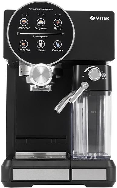 Кофеварка рожковая Vitek VT-8490 1450Вт черный фото 2