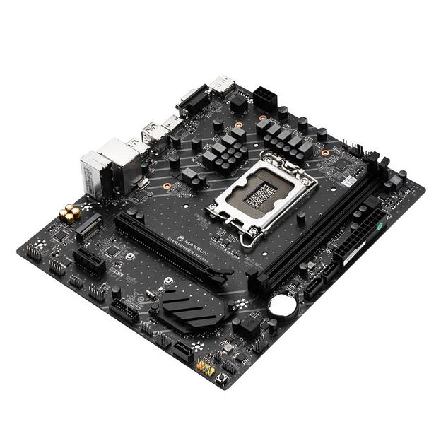 Материнская плата Maxsun Challenger H610M 1700, H610, 2xDDR4, 1xPCIEx16,1xPCIEx1,1xM.2, Front2xUSB3,2xUSB2, Rear4xUSB2,2xUSB3, 3xSATA3, 1GLan, VGA+HDMI+DP, mATX, RTL фото 4