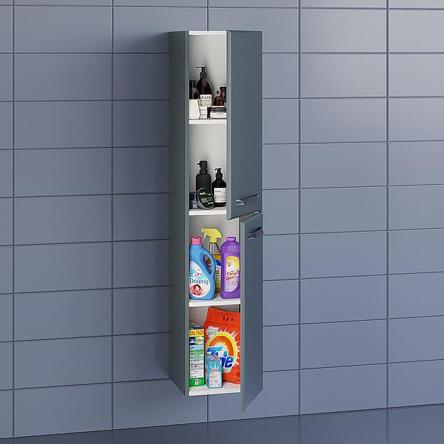 Пенал Uperwood Foster 36*30*160 см, подвесной, серый графит фото 3