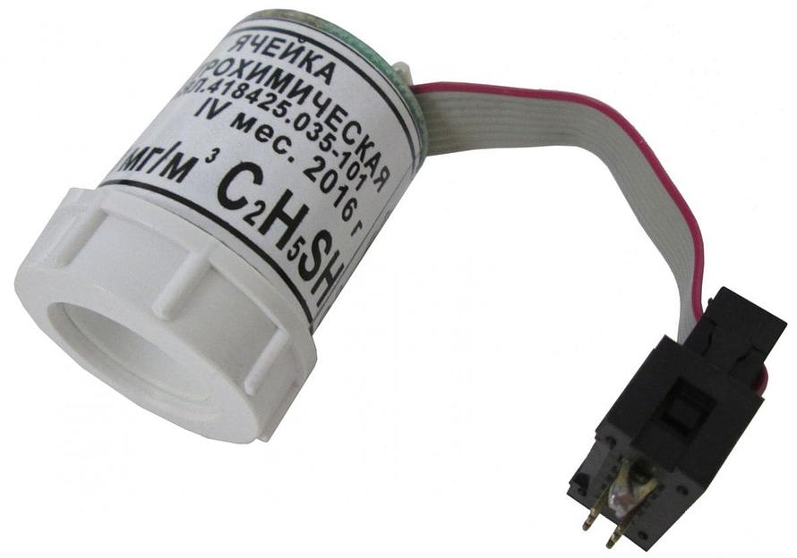 ИБЯЛ.305649.035-79 ячейка электрохимическая на этантиол (C2H5SH) в упаковке (ИБЯЛ.418425.035-101) для АНКАТ-7670, выпуск с 12.2010 г. (разъём ЭХЯ IDC-10F) фото 1