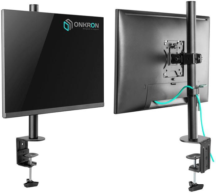 Кронштейн для мониторов Onkron D101E черный 13"-34" макс.10кг настольный поворот и наклон фото 7