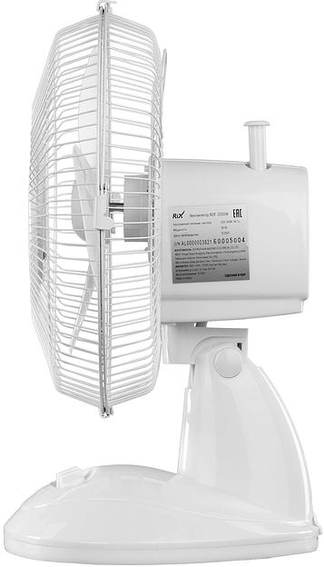 Вентилятор настольный RIX RDF-2200W 30Вт скоростей:2 белый фото 3