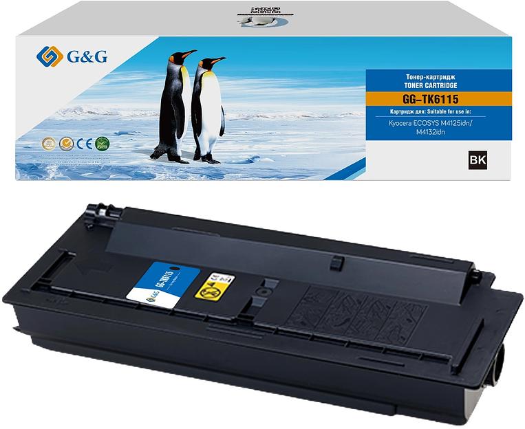 Картридж лазерный G&G GG-TK6115 TK-6115 черный (15000стр.) для Kyocera ECOSYS M4125idn/M4132idn фото 1