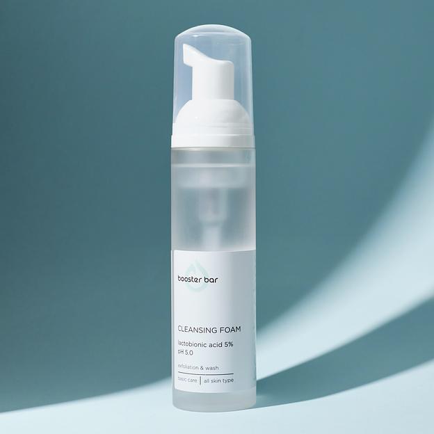 Пенка для умывания с лактобионовой кислотой Booster bar «Cleansing Foam Lactobionic Acid» 5%, pH 5.0, 80 мл ОПТ фото 2
