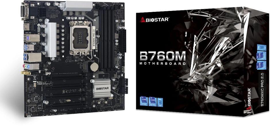 Материнская плата Biostar B760MXC Pro Soc-1700 Intel B760 4xDDR5 mATX AC`97 8ch(7.1) 2.5Gg RAID+VGA+DVI+HDMI фото 4