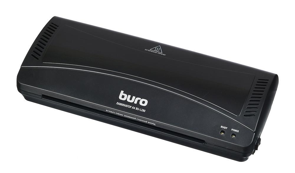 Ламинатор Buro BU-L280 черный (OL280) A4 (80-125мкм) 25см/мин (2вал.) хол.лам. лам.фото фото 1