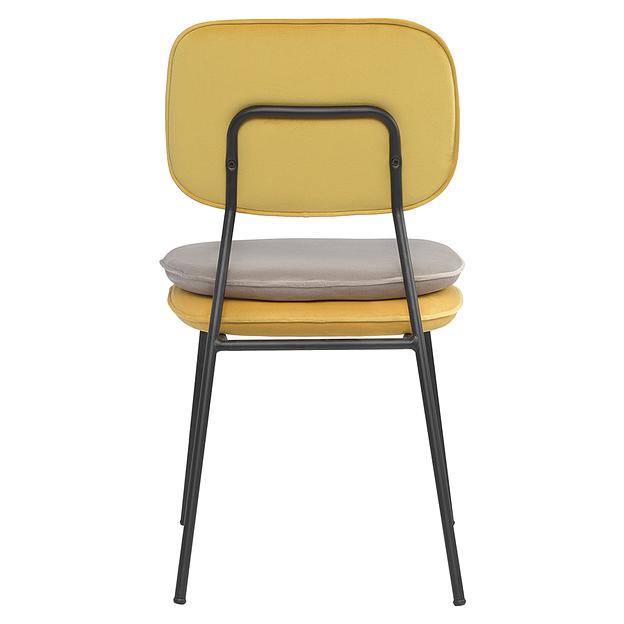 Стул Pea, велюр, желтый/бежевый фото 3