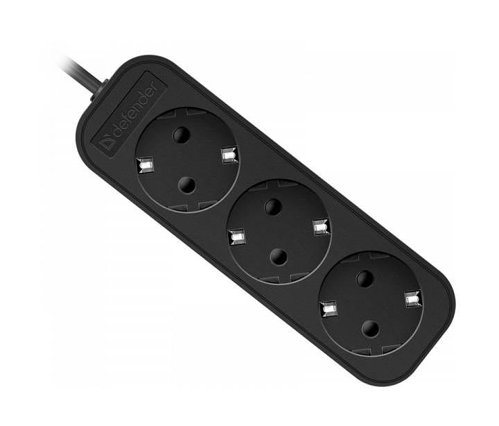 Defender Удлинитель M350 5.0 м, 3 розетки [99323], с заземлением фото 1