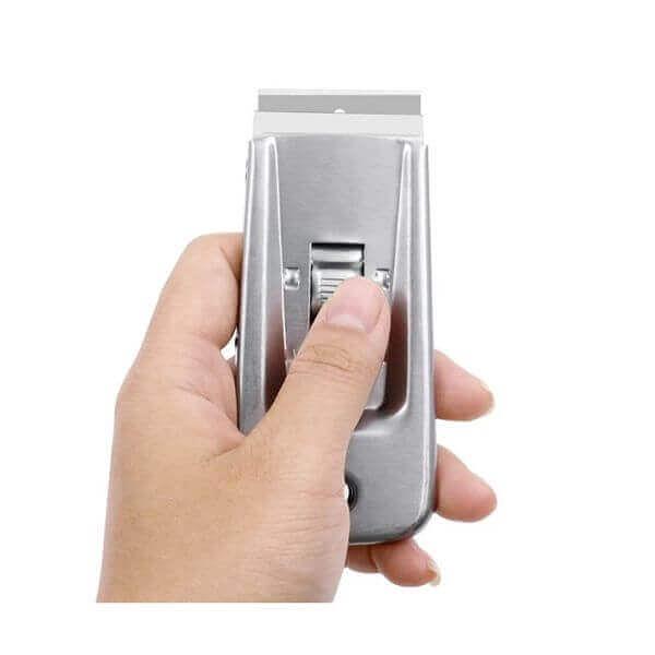 Скребок металлический карманный, с лезвием 4 см, Китай (1011209) фото 3