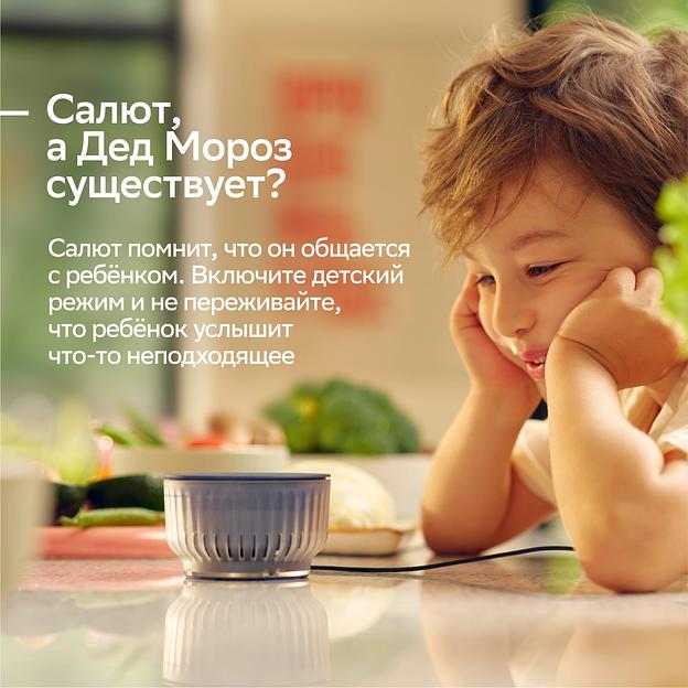 Умная колонка Sber Boom Mini 2 SBDV-00250B Салют синий 5W Mono BT/Wi-Fi фото 9