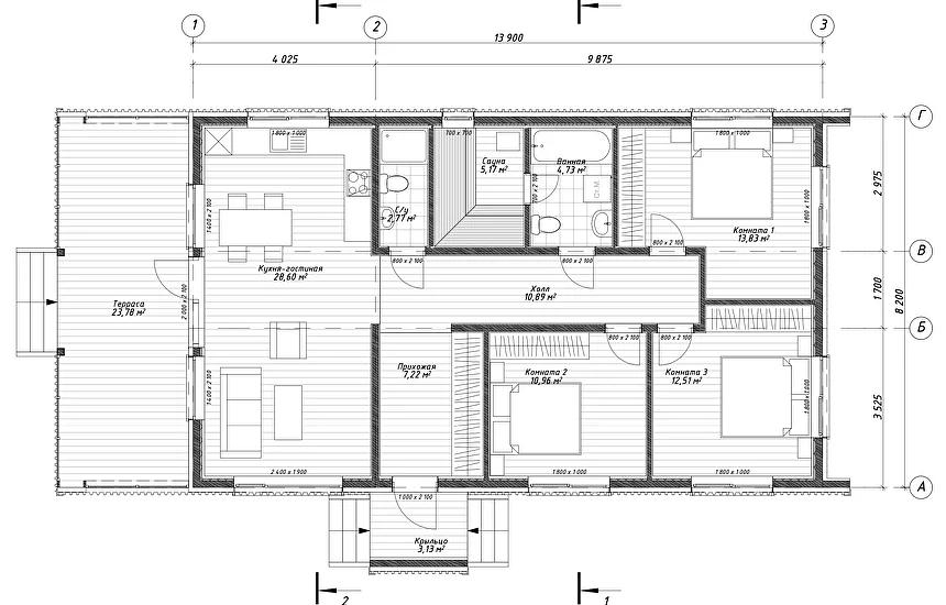Строительство каркасного дома по проекту «Даша» фото 7